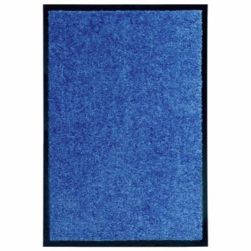 vidaXL Deurmat wasbaar 40x60 cm blauw, Verzenden