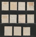 Curaçao 1873/1889 - Willem III - NVPH 1/4, 6/12, Gestempeld