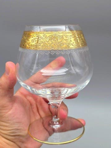 C.R.E. Art Italia - Drinkservies (6) - ballon - 24 kt goud -