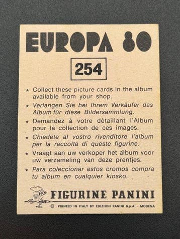 1980 Panini #254 Europa 80 - Badge: Sweden - 1 Sticker -, Verzamelen, Stickers, Nieuw