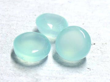 Prachtige partij chalcedonen AQUA 100% natuurlijk Cabochon-