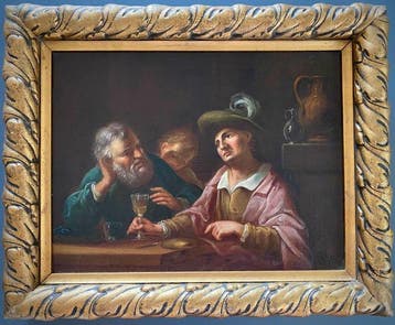 Gaspare Traversi (1722-1770), Kring van - Scena di interno