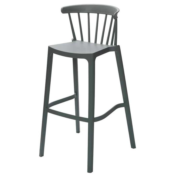 Barkruk | WINDSON | Grijsgroen | Kunststof | Outdoor |, Zakelijke goederen, Horeca | Keukenapparatuur, Nieuw in verpakking, Verzenden