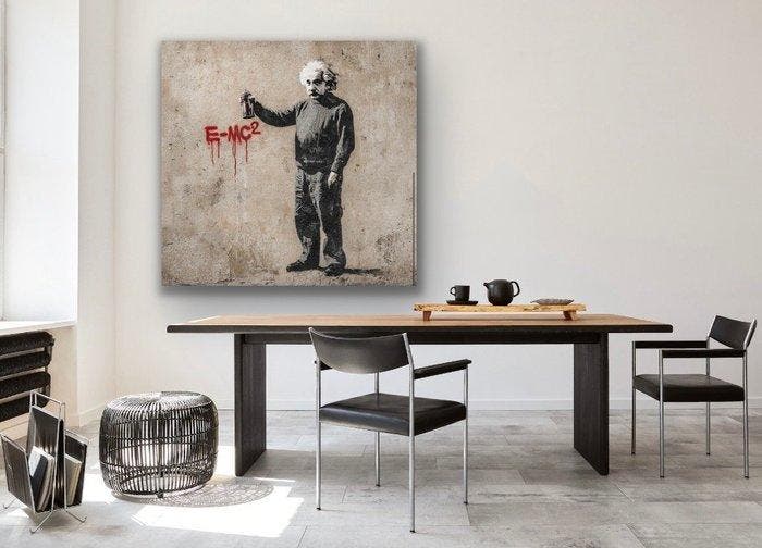 EMIR BERCUTTE - E=MC2 - Toile L, Antiek en Kunst, Kunst | Designobjecten
