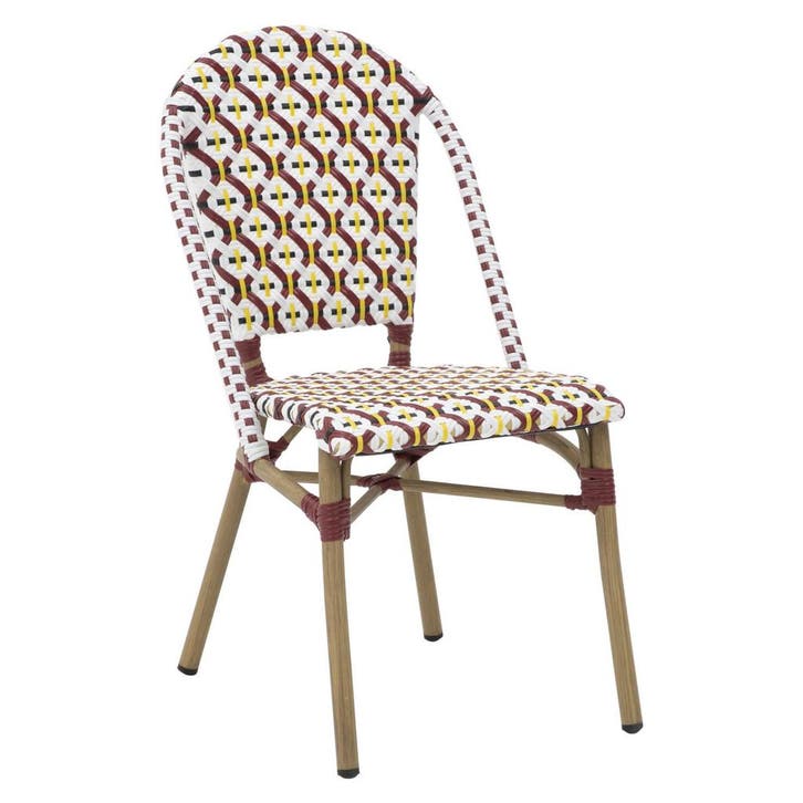 Stoel | MONICA | Aluminium Rotan/Aluminium | Cherry |, Articles professionnels, Horeca | Équipement de cuisine, Envoi