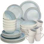 tectake Serviesset Mare van aardewerk, voor 6 personen - 30, Huis en Inrichting, Keuken | Servies, Verzenden, Nieuw