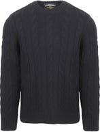 Superdry Pullover Jacob Cable Navy maat Maat 48/50 (M) Heren, Verzenden