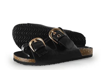 Studio London Slippers in maat 37 Zwart, Kleding | Dames, Schoenen, Slippers, Verzenden, Zo goed als nieuw, Studio London