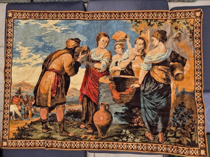 Wandtapijt - 120 cm - 170 cm - Rebecca en Eliëzer, Antiek en Kunst, Antiek | Boeken en Manuscripten