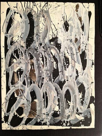 Jonone (1963) - UNTITLED B/W I (original unique artwork)