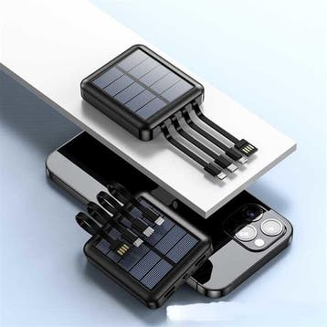 Universele 20.000mAh Mini Solar Powerbank - 4 Types, Verzenden