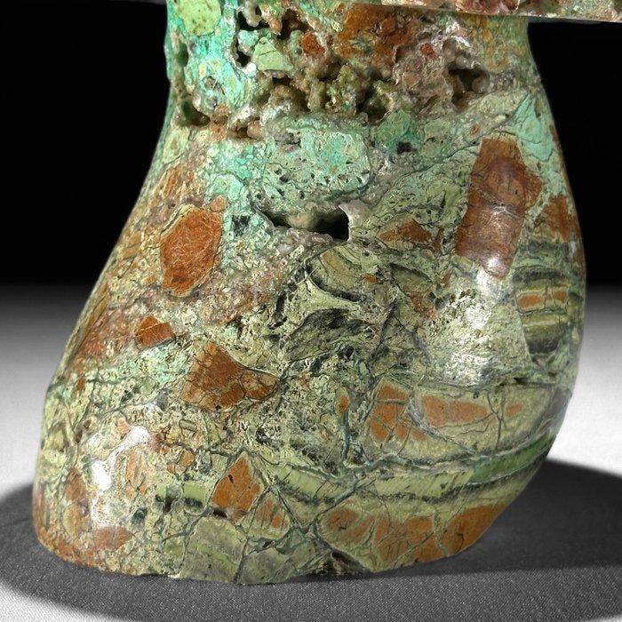 Geen reserveringsprijs - Handgesneden groene smithsoniet, Antiek en Kunst, Kunst | Designobjecten