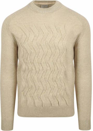No Excess Trui Jacquard Ecru maat Maat 52/54 (L) Heren, Kleding | Heren, Maat 52/54 (L), Verzenden, Beige, Nieuw