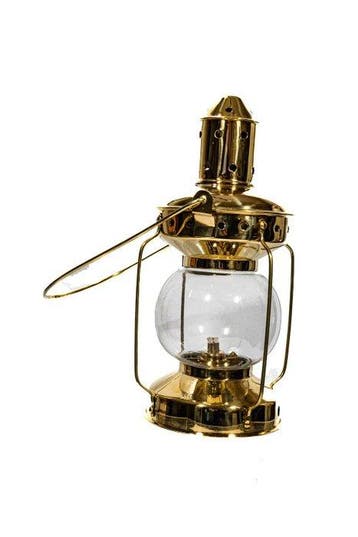Scheepslamp - Messing, Antiek en Kunst