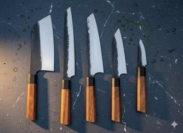 Keukenmes - Kitchen knife set - Staal - Noord Amerika -
