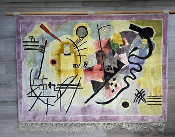 Wassily Kandinsky (after) - Wandtapijt - 80 cm - 112 cm -, Antiek en Kunst
