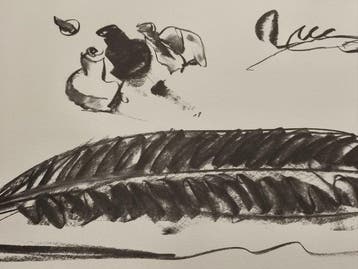 Claes Oldenburg (1929-2022) - Quill writing