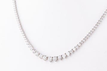 Collier - 18 carats Or blanc - 7.00ct. tw. Diamant, Nieuw