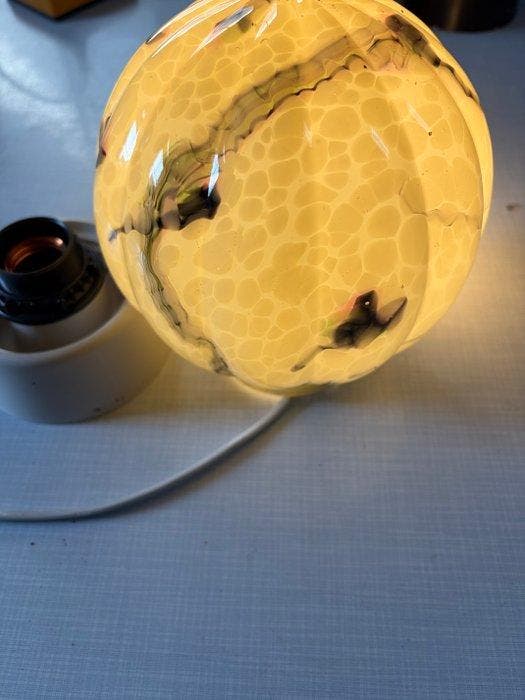 Plafondlamp - Bakeliet en Glas - Thabur lamp plafoniere, Antiquités & Art, Curiosités & Brocante