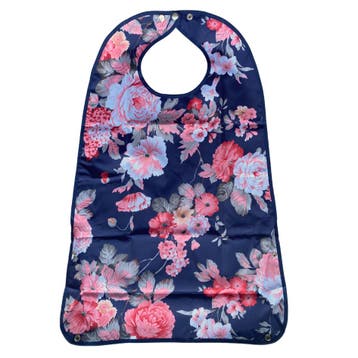 Wasbare slab volwassenen met opvangbak - Roze bloemen, Ophalen of Verzenden