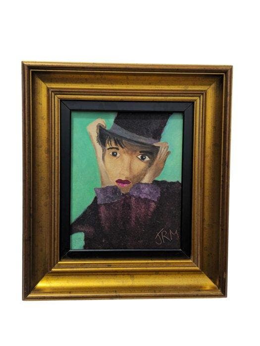 Jennifer Mattison (XX) - Retrato inspiración Picasso, Antiek en Kunst, Kunst | Schilderijen | Klassiek