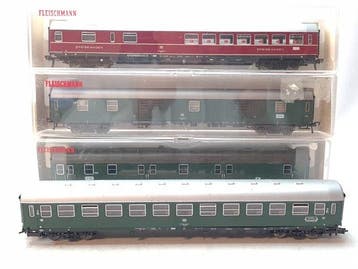 Fleischmann H0 - 5101/5102/5105/5105 - Wagon de passagers, Nieuw