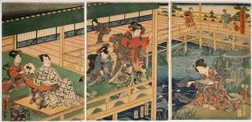 Utagawa Toyokuni III () – Genji twaalf maanden: Satsuki