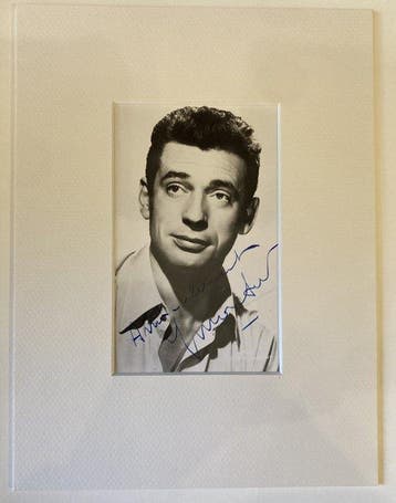 Signé ; Yves Montand / Folon - Chansons [enrichi dune photo
