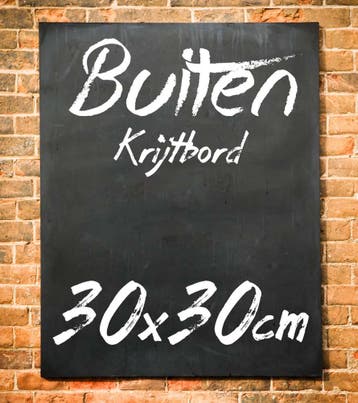 Krijtbord Buiten 30x30cm Verticaal en Horizontaal, Verzenden, Nieuw