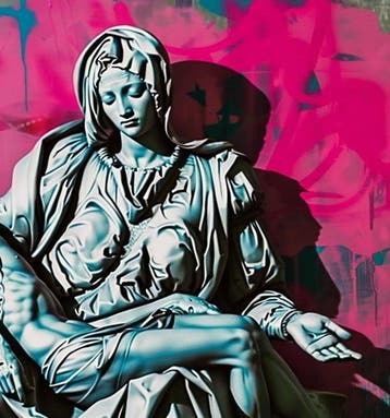 Dine Chanima - (XXL) Giant Neon Sorrow Mother