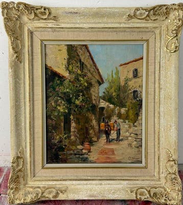 Phyliss May Morgans (1911-2001) - Transport, Eze, Provence., Antiek en Kunst