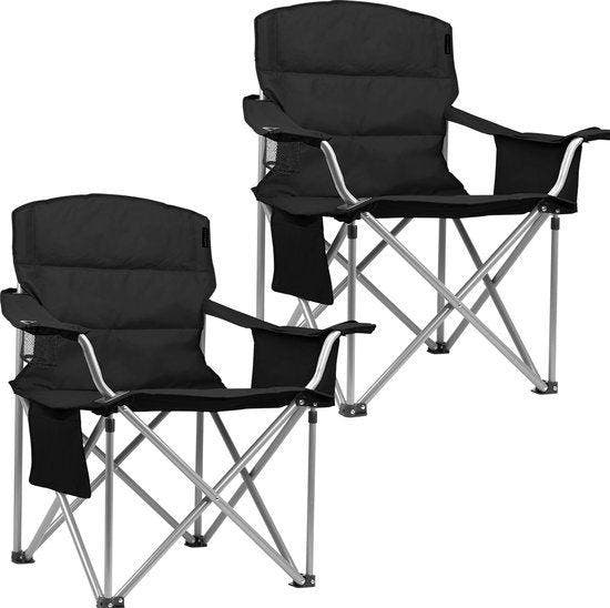 2dekans | TRVLMORE Campingstoelen - Opvouwbaar - 2 Stuks -, Tuin en Terras, Tuinsets en Loungesets, Ophalen of Verzenden