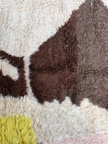 New Moroccan Abstract Berber Rug — Handmade Wool Beni M’rirt