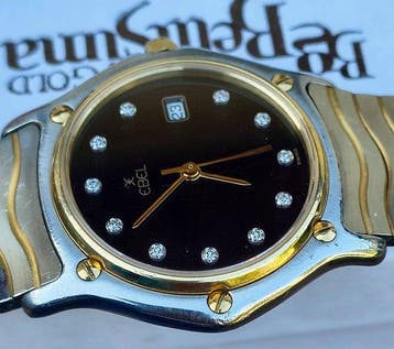 Ebel - Classics Wave quartz (real diamonds) - Zonder, Handtassen en Accessoires, Nieuw