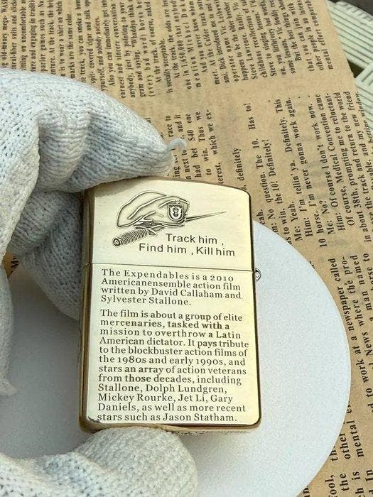 Zippo - The Expendables - Zonder minimumprijs - Aansteker -, Collections, Articles de fumeurs, Briquets & Boîtes d'allumettes