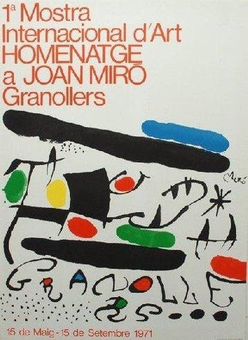 Joan Miro (1893-1983) (after) - 8 x Affiches lithographiques
