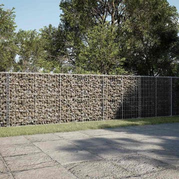 vidaXL Schanskorf 750x100x100 cm gegalvaniseerd ijzer, Verzenden
