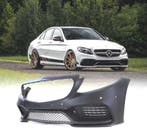 PARE CHOCS FRONTAL MERCEDES W205 14-18 PDC LOOK AMG C63 NOIR, Verzenden