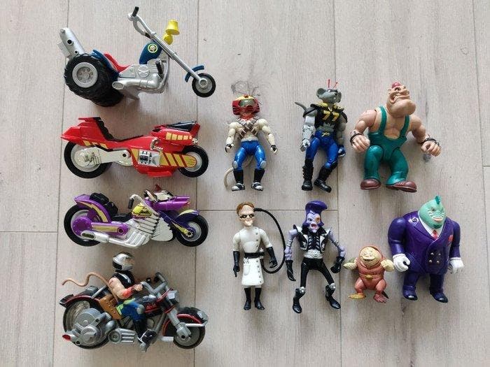 Galoob - Action figure Biker Mice from Mars figures, Antiek en Kunst, Antiek | Overige Antiek