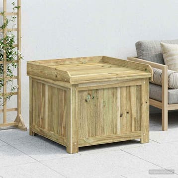 vidaXL Buiten Kussenbox Geïmpregneerd grenenhout 58,5 x 60 x, Verzenden, Nieuw