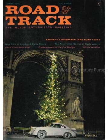 1960 ROAD AND TRACK MAGAZINE JANUARI ENGELS, Ophalen of Verzenden