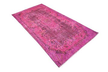 Roze vintage - Vloerkleed - 220 cm - 115 cm - met