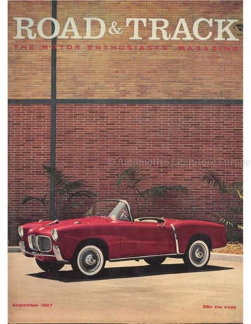 1957 ROAD AND TRACK MAGAZINE SEPTEMBER ENGELS, Ophalen of Verzenden