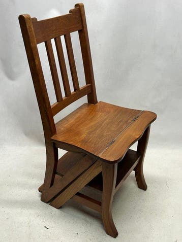 Marches - échelle de bibliothèque / chaise - Bois - Échelle