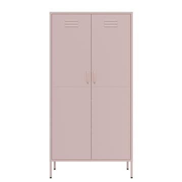 Lendo Online Armoire Vestiaire 90x50x180 cm Métal Rose, Maison & Meubles