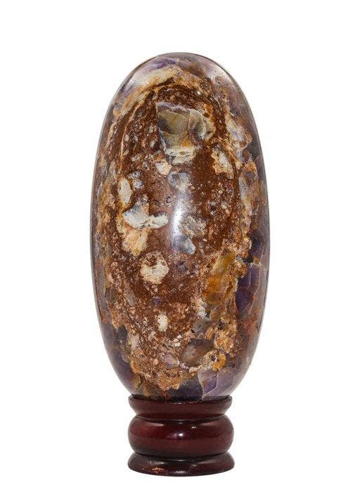 KAMR GEM | Gigantische A++ Chevron Amethyst Shiva Lingam -, Verzamelen, Mineralen en Fossielen