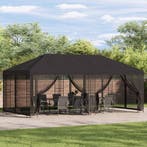 vidaXL Paviljoen met zijwanden 6 x 3 m Antracietkleurig, Verzenden