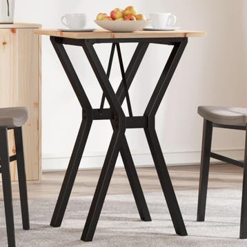 vidaXL Eettafel Y-frame 50x50x75 cm massief grenenhout en, Verzenden, Nieuw