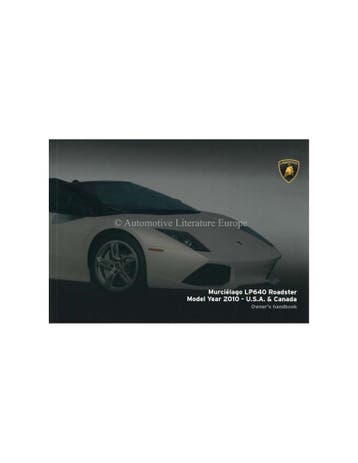 2007 LAMBORGHINI MURCIELAGO LP-640 INSTRUCTIEBOEKJE ENGELS.., Ophalen of Verzenden
