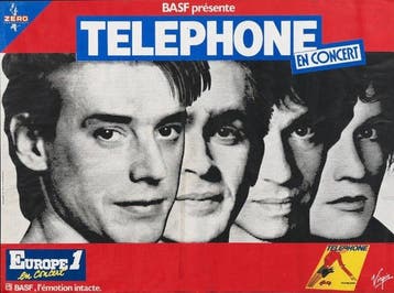 Jean-Louis Aubert - Téléphone - Grande affiche originale –